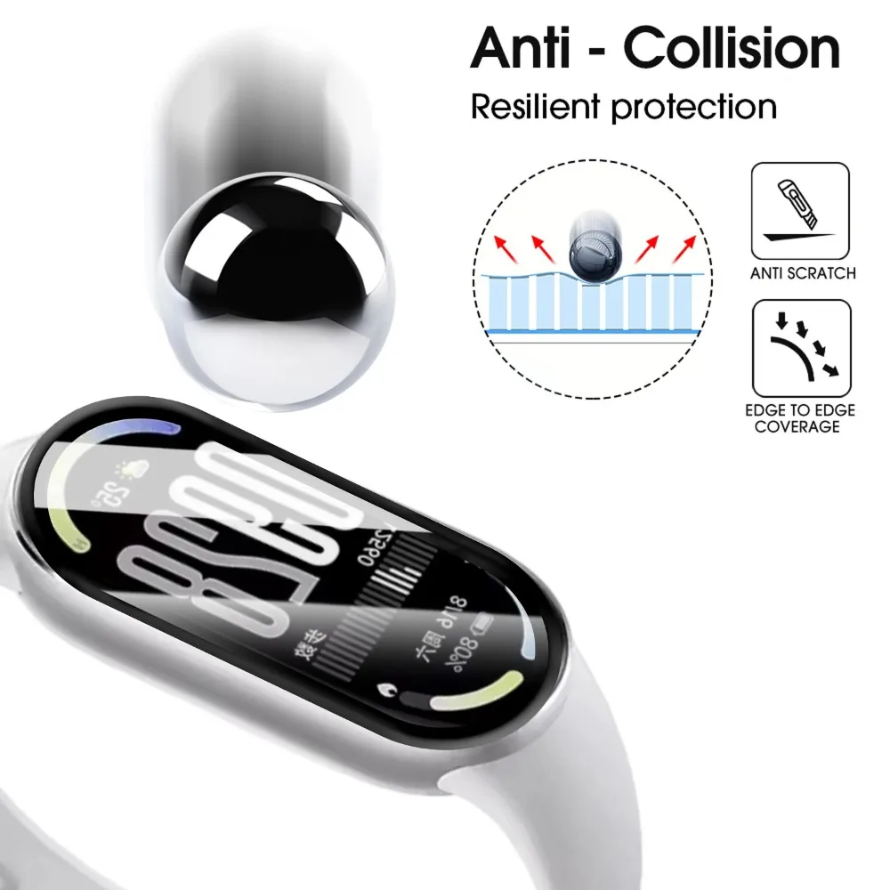 1/3/5 Uds 3D Protector de pantalla de cobertura completa para Xiaomi Band 10 Watch HD película protectora antiarañazos para MiBand 10 NFC no vidrio - imagen 5