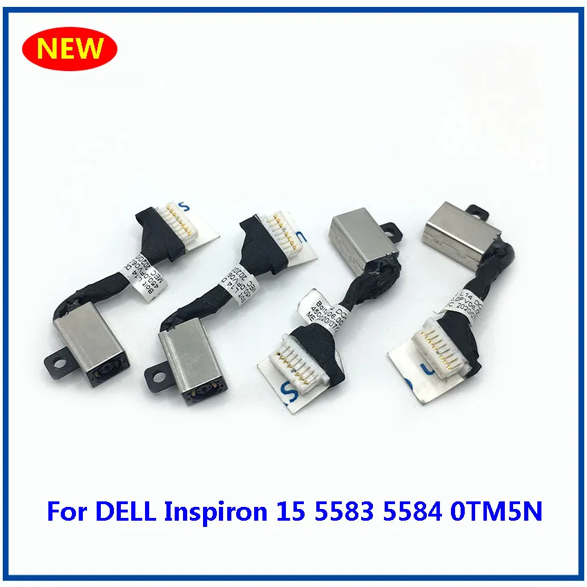 1-10 Uds nuevo Cable conector de alimentación CC para ordenador portátil Cable de carga para DELL Inspiron 15 5583 5584 0TM5N - imagen 2
