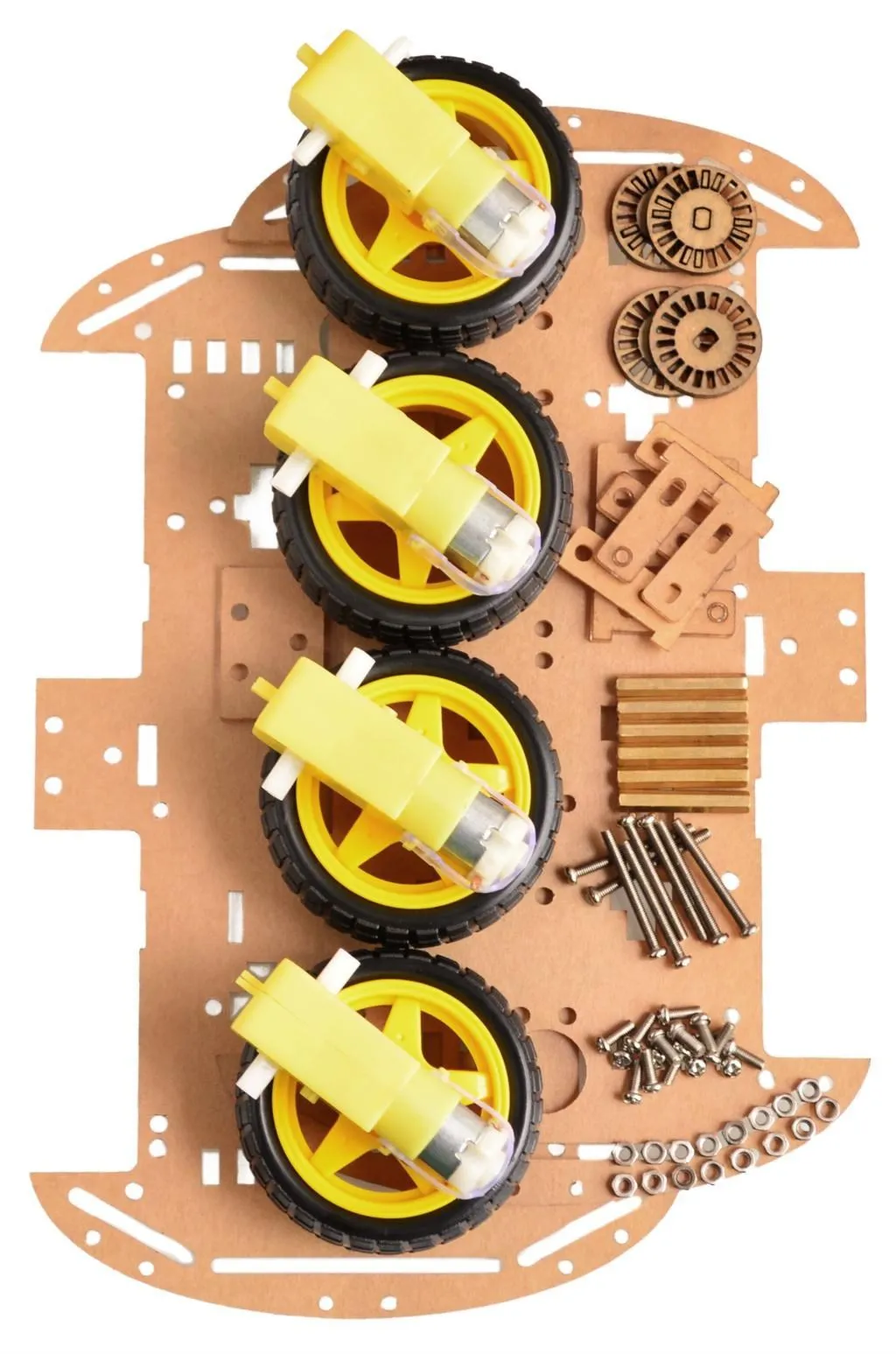 Kits de chasis de coche robot inteligente 4WD para arduino con codificador de velocidad nuevo - imagen 4