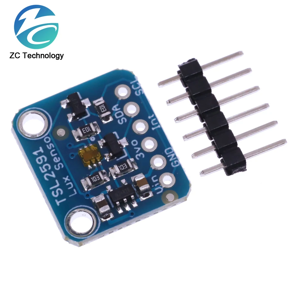 TSL2591 Módulo de Sensor óptico Digital 1980 de alta dinámica, herramienta de desarrollo de Sensor óptico de alto rango I2C - imagen 4