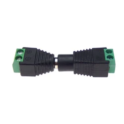 Adaptador Macho-Hembra DC 2.1mm x 5.5mm Verde