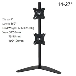 Soporte para monitor de escritorio doble brazo 14-27 pulgadas