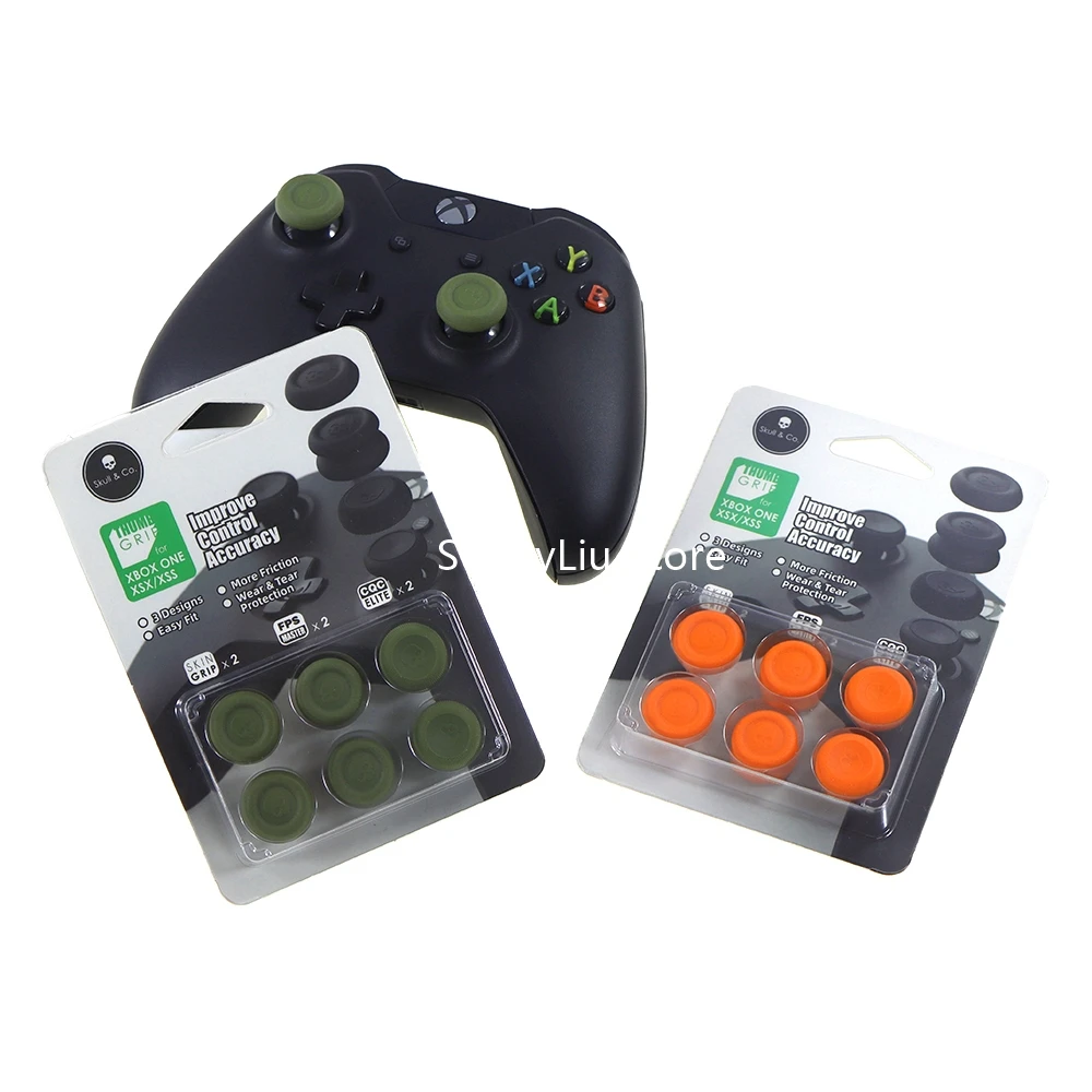 Puños 6 en 1 Skull & Co. Juego de agarre para pulgar FPS CQC, tapa de Joystick, cubierta para mando xbox one/s/serie s x - imagen 5