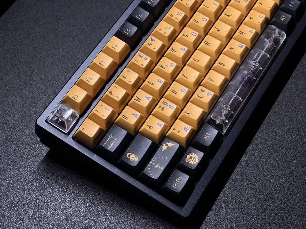 Juego de 140 teclas Steampunk, teclas de sublimación de tinte PBT, teclas de perfil KCA para teclado mecánico MX Switch personalizado - imagen 3