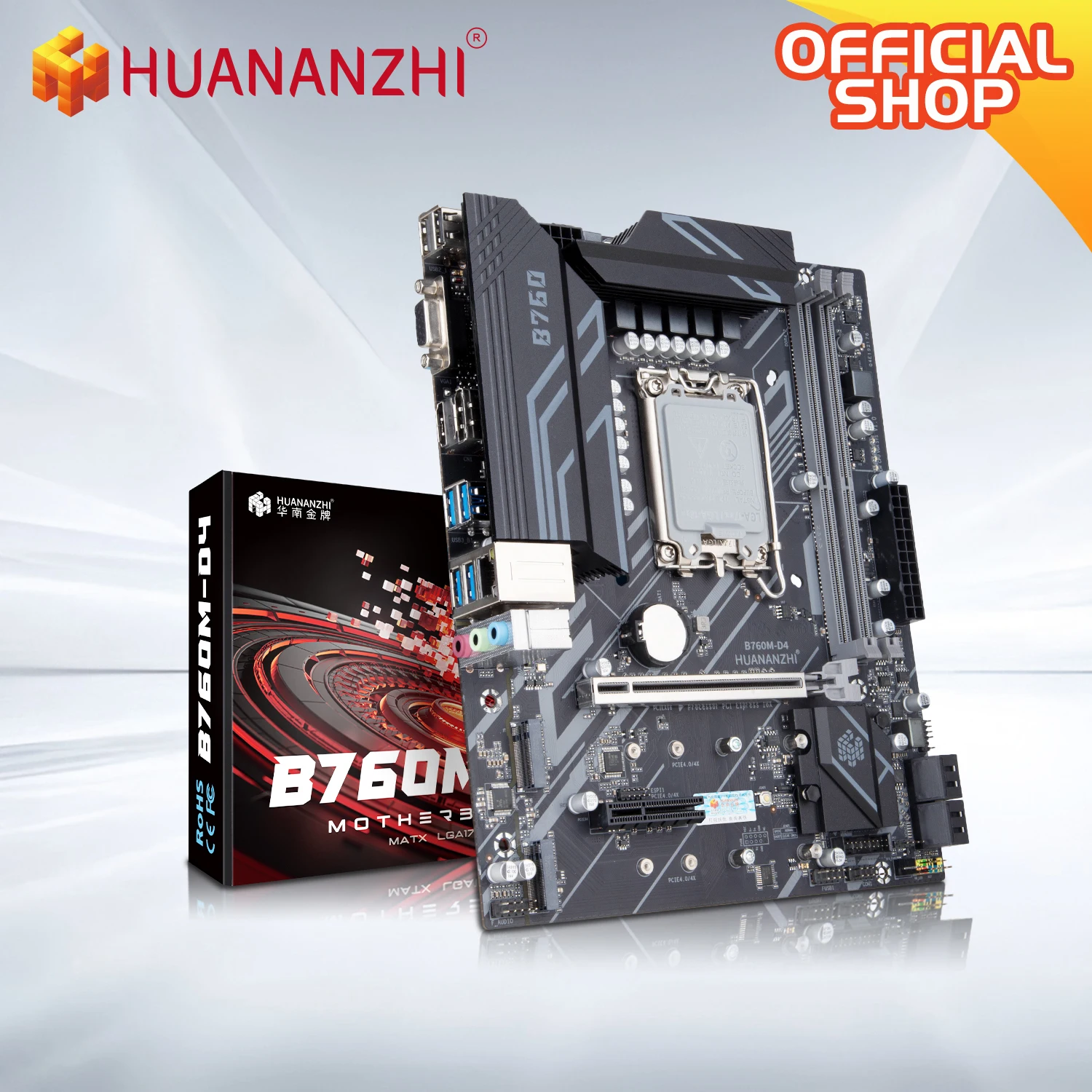 Huanzhi B760M D4-A DDR4 Placa Base Intel LGA 1700 - imagen 3
