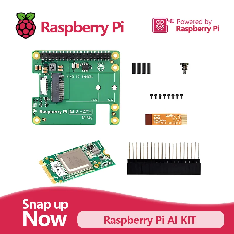 Raspberry Pi AI Kit combina sombrero oficial M.2 + con acelerador de Hailo-8L