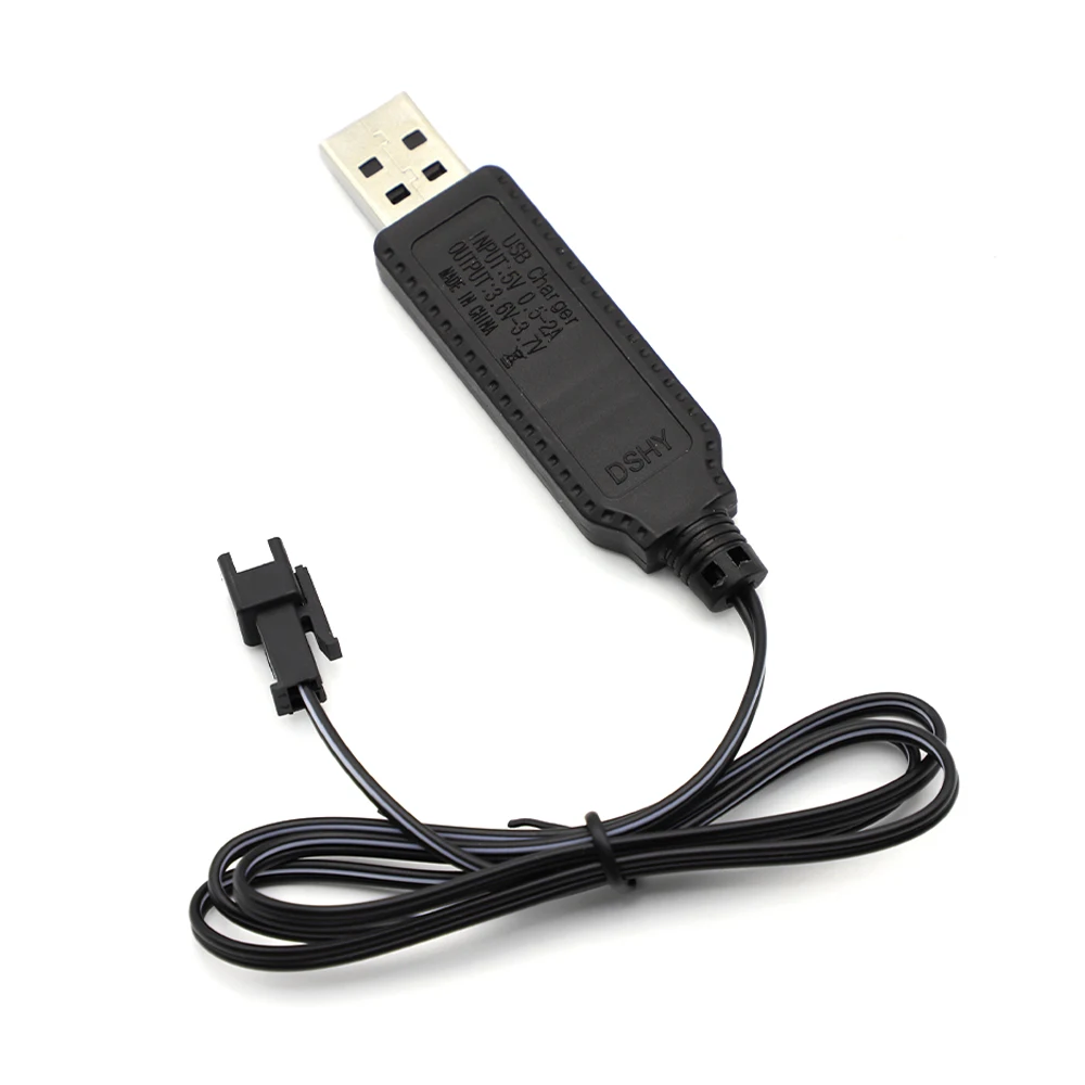 1-10 Uds Cable cargador USB para cargador de batería de litio de 3,7 V SM-2P piezas de coche RC avance RC Quadcopter accesorios de aviones de juguete - imagen 3