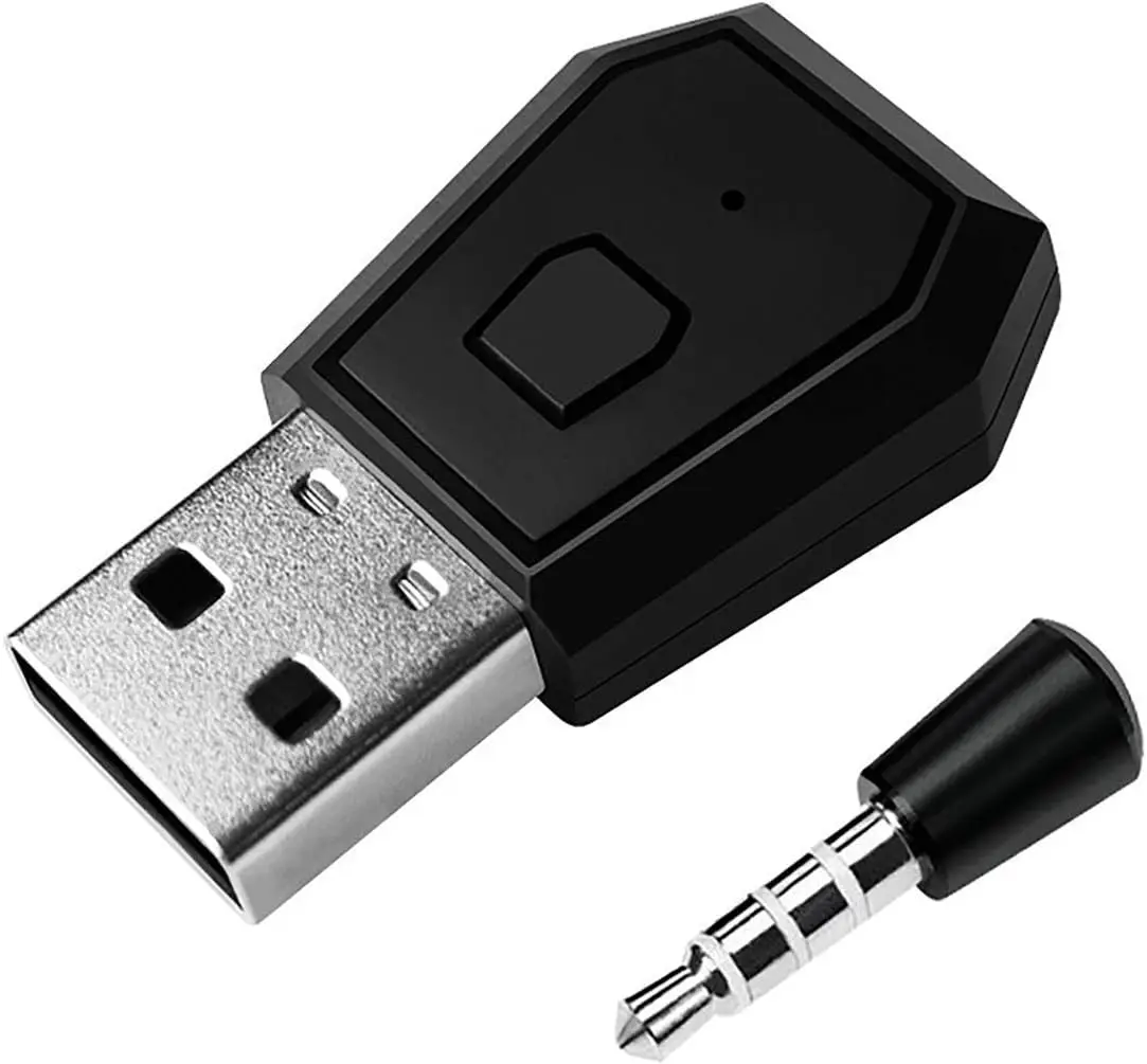 Mini micrófono inalámbrico, adaptador de Audio USB, receptor Compatible con PS4, PS5, DualSense, Compatible con A2DP, HFP, HSP - imagen 2