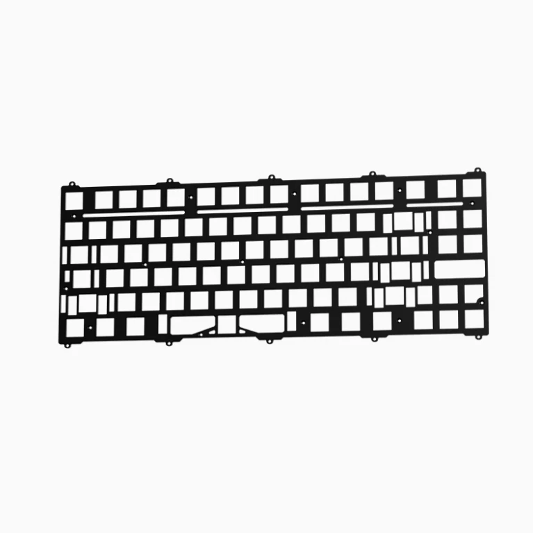 Placas de teclado KBDfans Holy80 ANSI con separadores FR4/PC/CF/Aluminio/POM (para puñaladas de montaje en PCB)