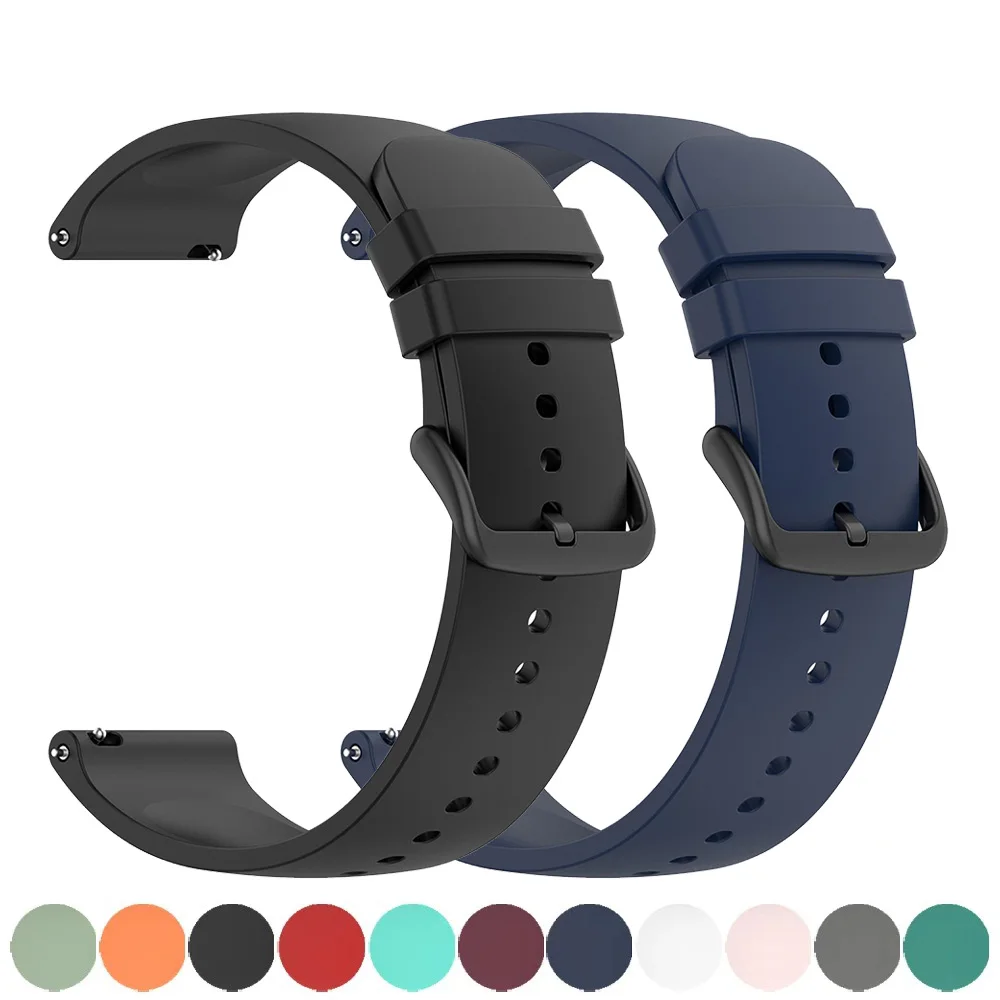 Correa de silicona de 20mm para Huami Amazfit Active 2S 2 accesorios para reloj inteligente pulsera Correa para Amazfit Active2 Correa de reloj