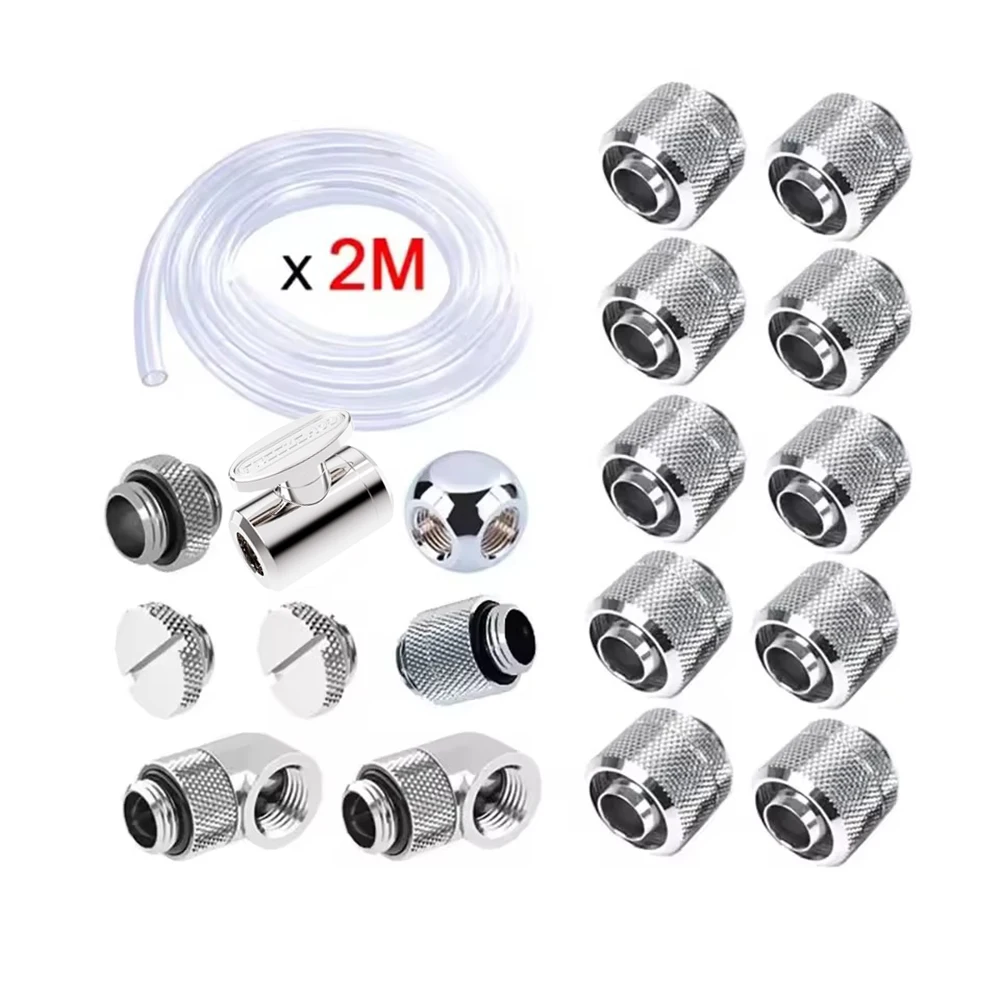 FREEZEMOD PC kit de montaje de manguera de refrigeración por agua G1/4 ''accesorios de tubo suave giro rápido para manguera de 9,5*12,7/10*13/10X16mm - imagen 2