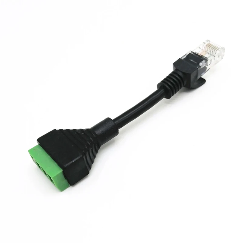 1 par RJ45 a 4 pines Terminal RJ45 bloque de terminales hembra bloque de terminales de cabeza de cristal sin presión extremo de bloque de red de cabeza de cristal - imagen 3