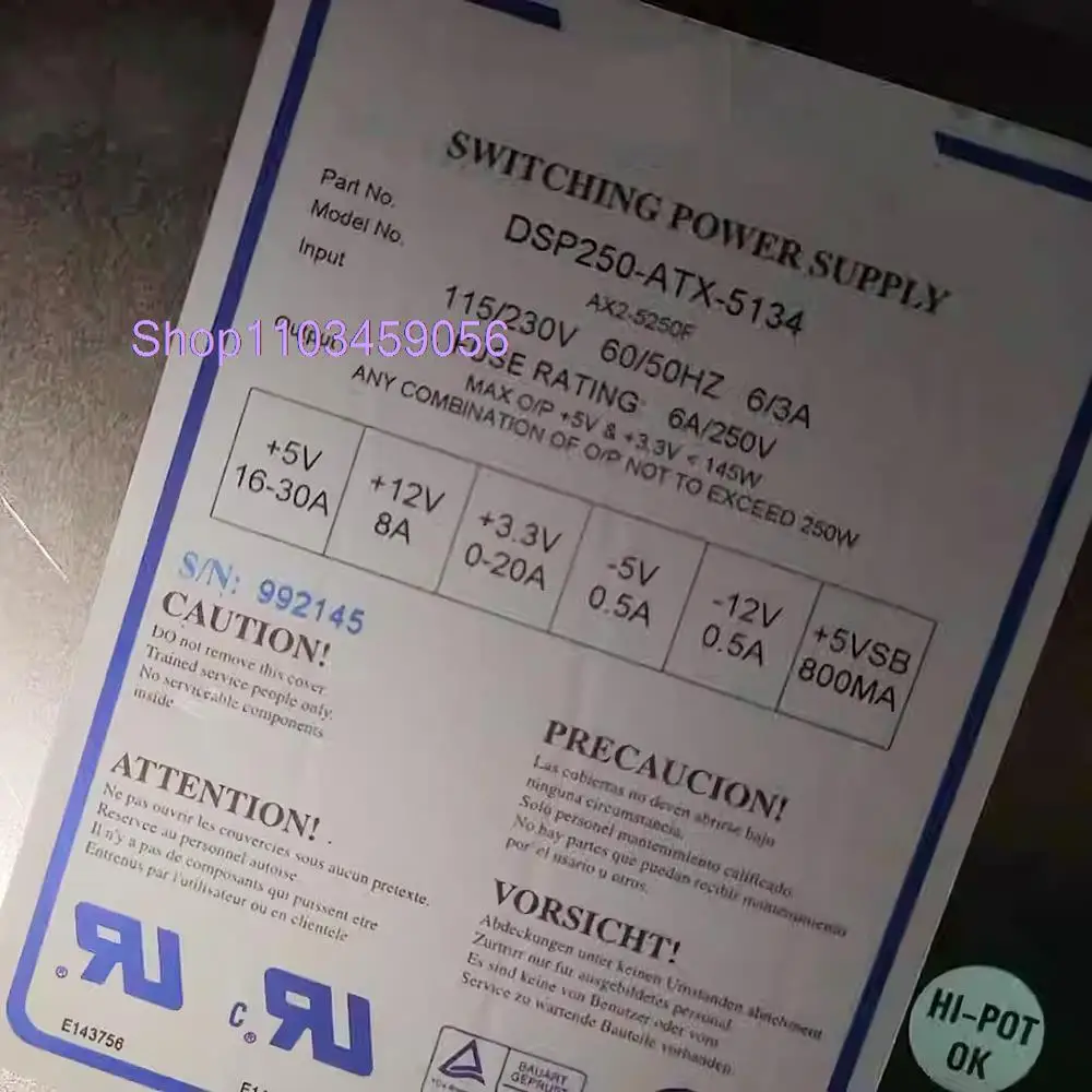 Fuente de alimentación industrial DSP250-ATX-5134 - imagen 5