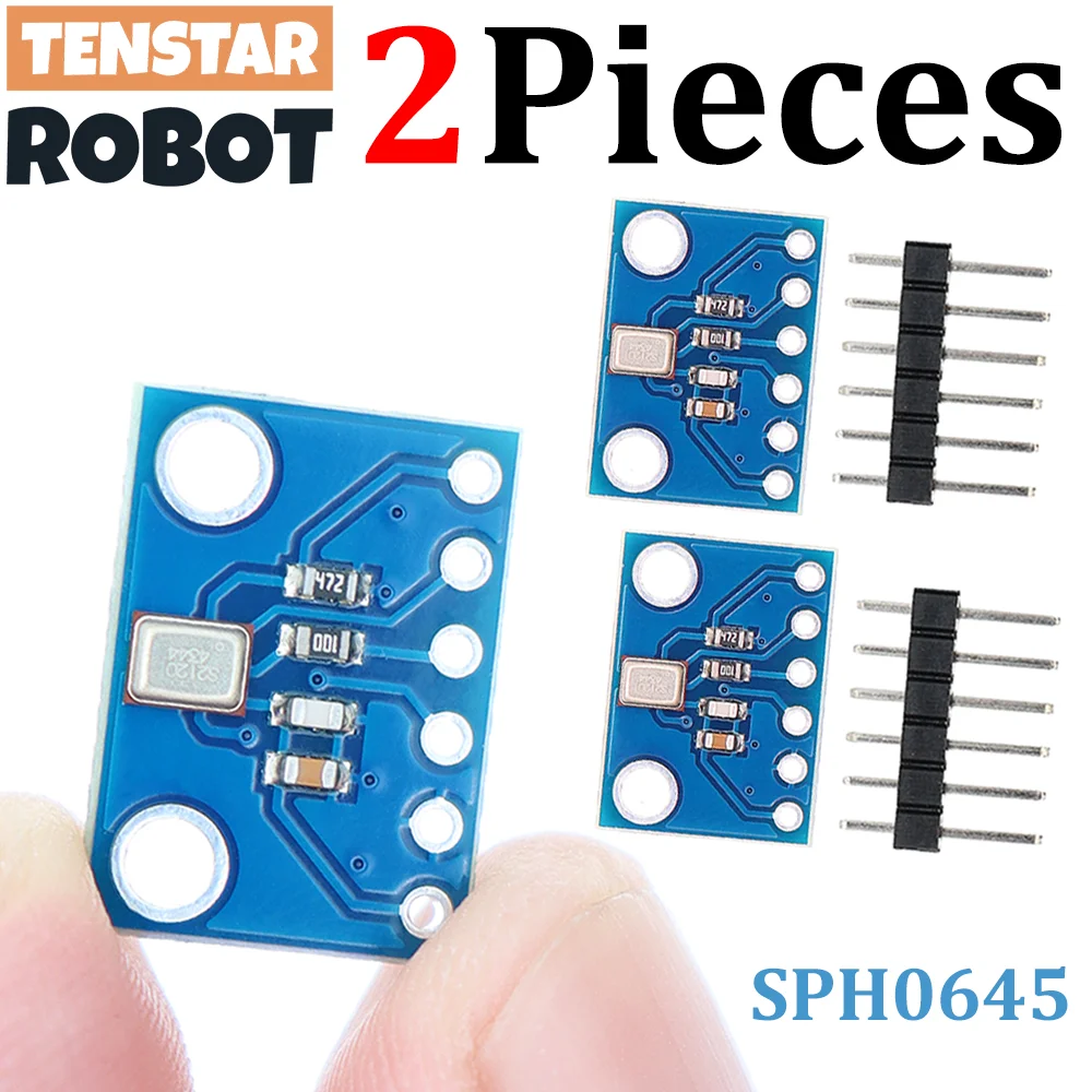 TENSTAR 2 uds SPH0645 MEMS I2S salida módulo de micrófono Digital SPH0645LM4H placa de ruptura de Sensor de micrófono 1,6-3,6 V