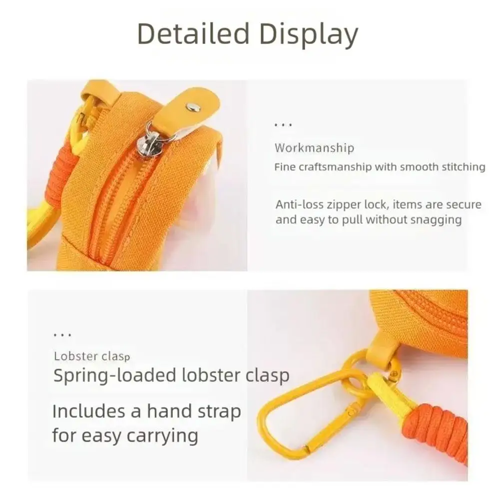 Mini bolsa de almacenamiento transparente para Tamagotchi Paradise, bolsa de exhibición portátil para muñecas, llavero, organizador de dijes, decoración de mochila - imagen 2