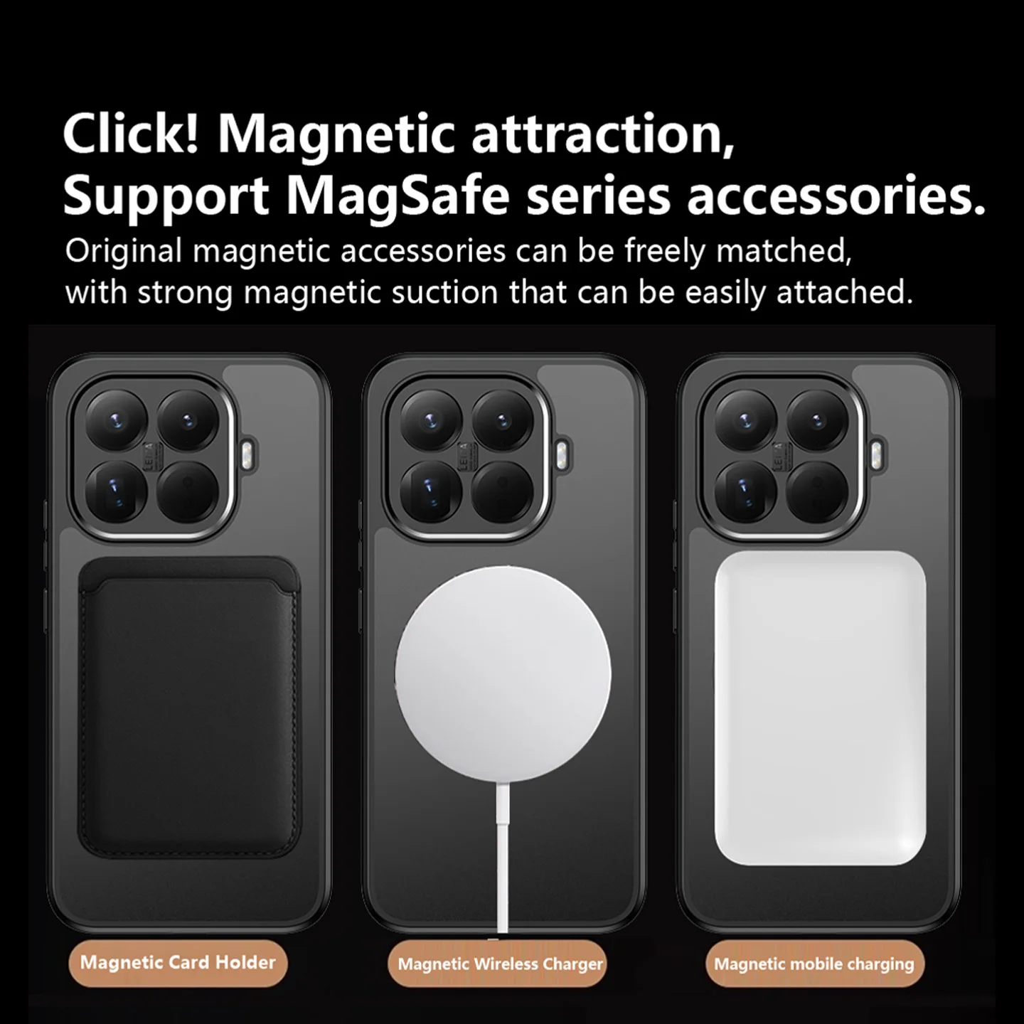 Para Xiaomi Mi 15T Pro funda dura con soporte de anillo funda protectora trasera magnética MagSafe para Xiaomi Mi 15T 14T Pro Shell - imagen 5