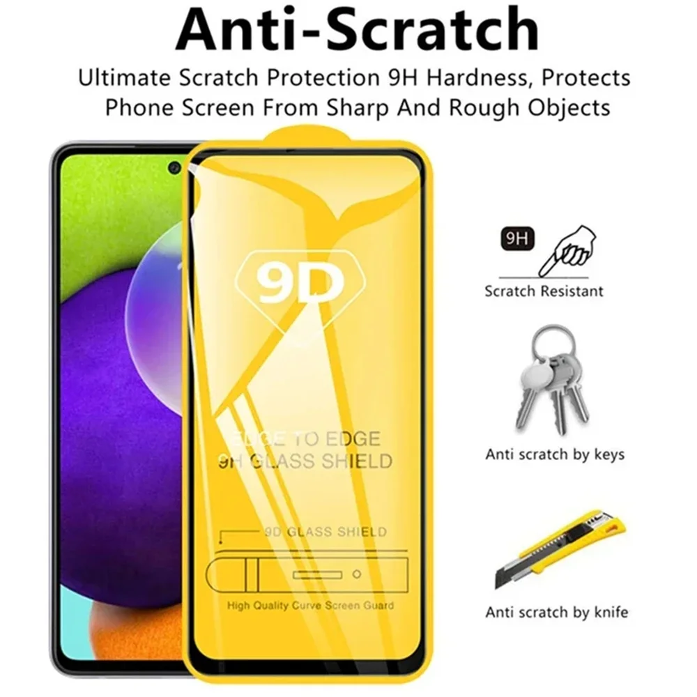 1-5PCS Protector de pantalla para Samsung A56 5G A55 A54 A53 A17 A16 A15 A14 A13 A12 A07 A06 A05s A52 A72 A73 A71 A51 vidrio templado - imagen 4