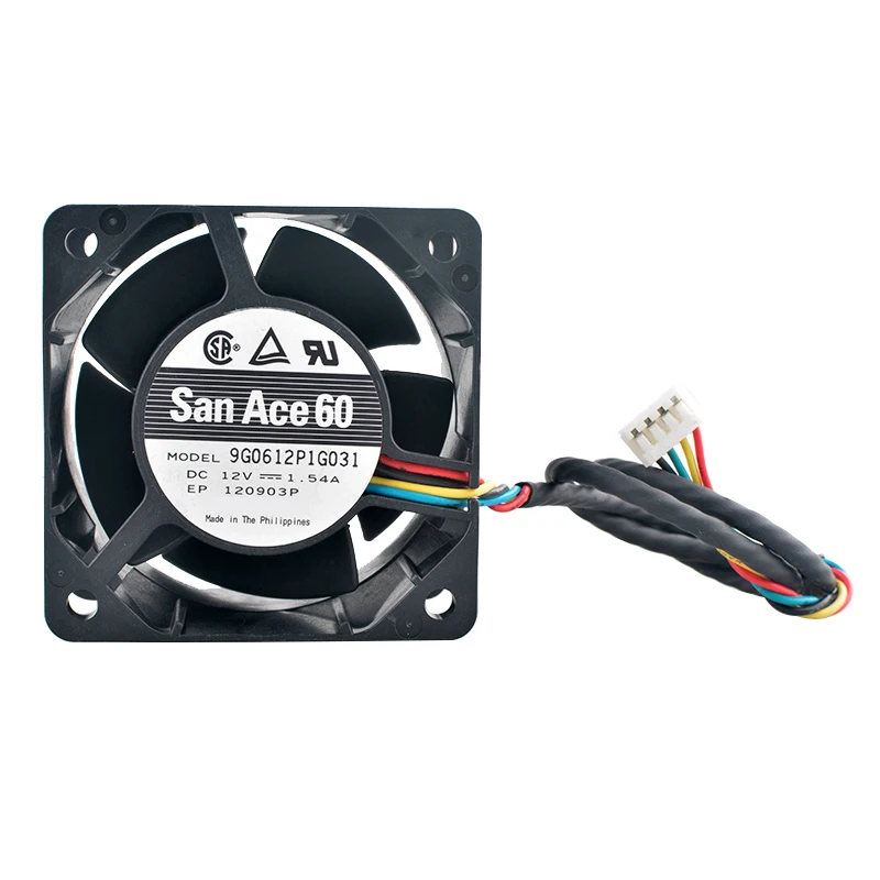 9G0612P1G031 6cm 60mm ventilador 60x60x38mm DC12V 1.54A 4 pines doble rodamiento de bolas ventilador de refrigeración de alta velocidad para estaciones de trabajo de PC de servidor