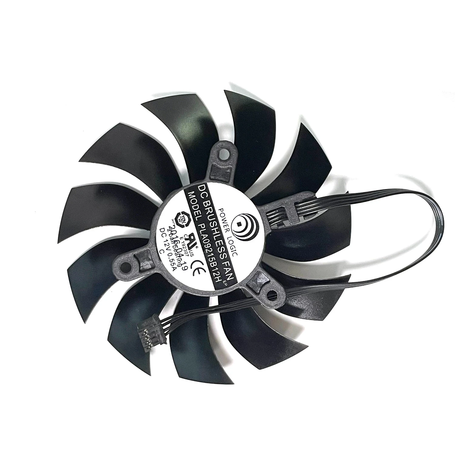 Ventilador de refrigeración Original para tarjetas gráficas de juegos EVGA Geforce GTX 1060 960 950 SC, 85mm, PLA09215B12H, 4 pines, P106-100, GTX1060, ITX - imagen 3