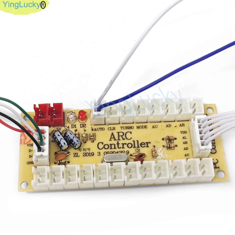 KIT de bricolaje Arcade estilo americano SANWA Joystick HAPP moneda Arcade botón Micro interruptor codificador de retardo cero para PC Raspberry pi - imagen 4