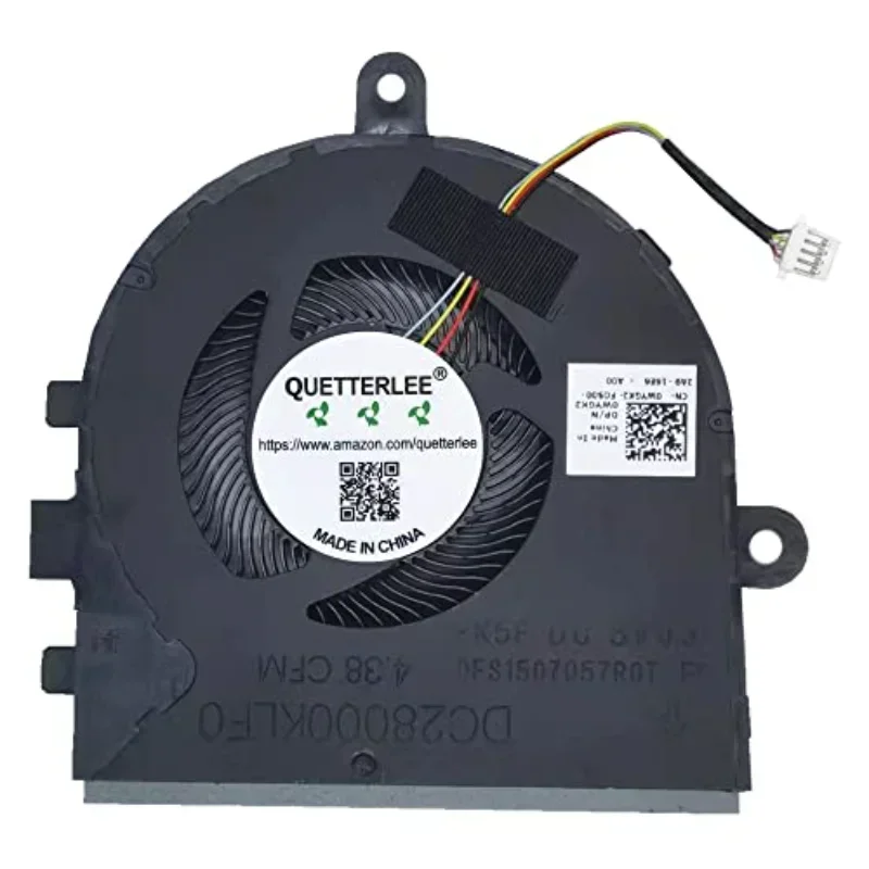 Ventilador de refrigeración de CPU para ordenador portátil, repuesto nuevo para DELL Insprion 3480 3481 5493 5494 3493 Latitude 3490 Series