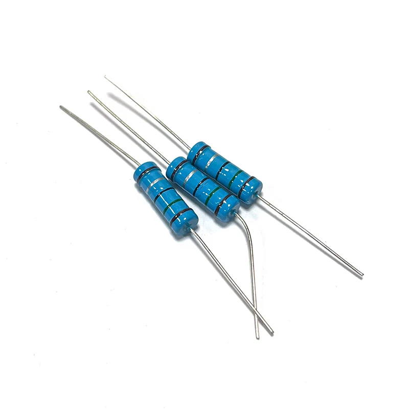 10 Uds 3W resistencia de película metálica 1.5R 15R 150R 1.5K 15K 150K 1R5 15 150 Ohm precisión 1% resistencia de anillo de cinco colores 0.1R-910K