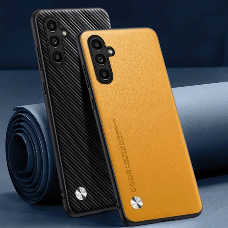 Funda de cuero PU para Samsung Galaxy A34, funda trasera de silicona a prueba de golpes, funda de teléfono de protección completa para Samsung A34 5G