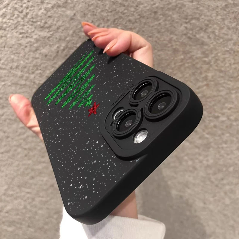 Funda de teléfono con diseño de copo de nieve y árbol de Navidad para Xiaomi Redmi Note 14 13 12 Pro Plus 5G 12S 11 10 Redmi 13 12C 13C 14C 15C