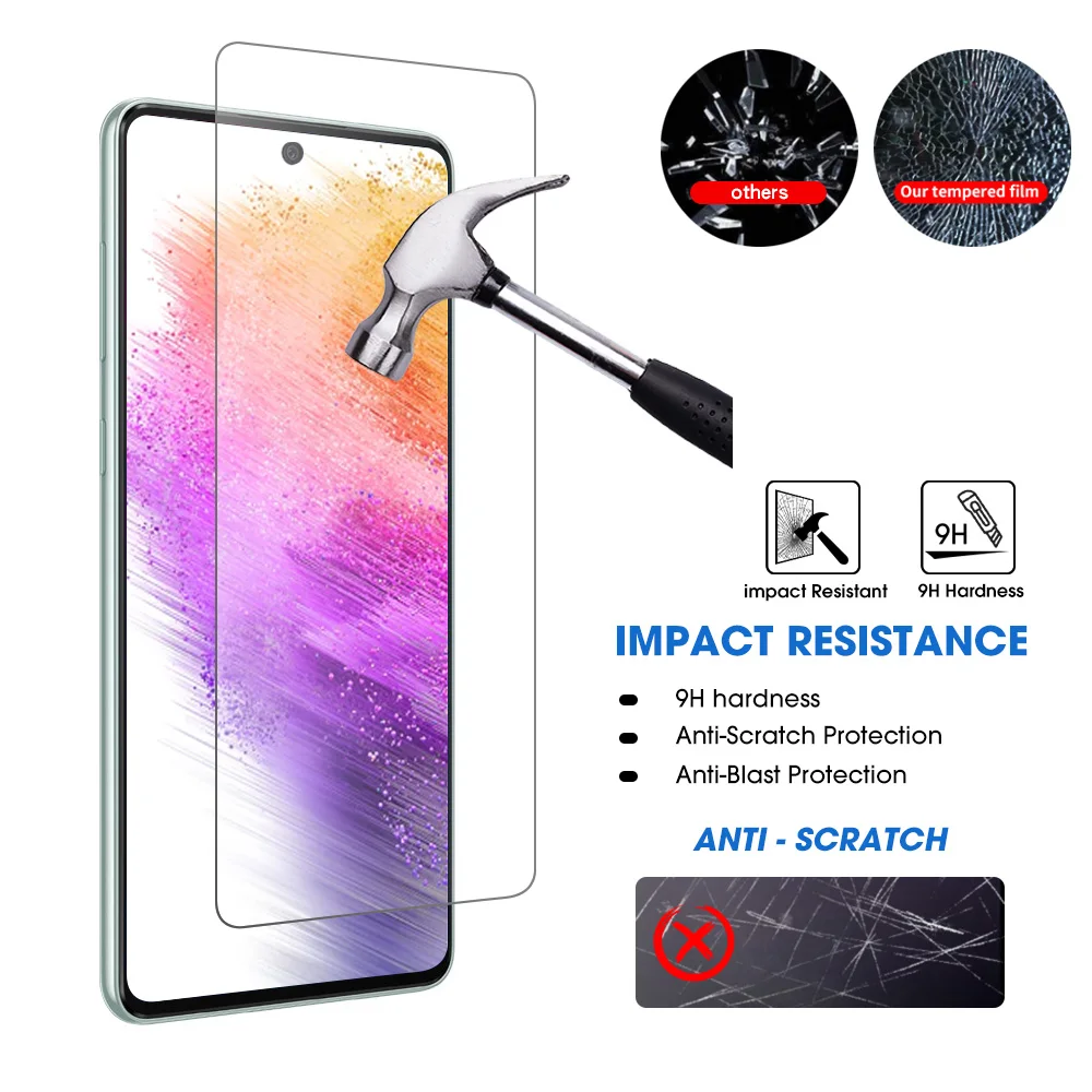 Para Samsung Galaxy A73 6,7 ''Protector de pantalla película protectora antirotura A73 protector de pantalla vidrio templado para Samsung A73 5G - imagen 3