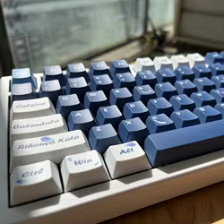 Indigo Bullet Keycap 158 teclas/juego DIY diseño personalizado cereza perfil tinte subcama ISO entrada para teclado mecánico 60% 65% 75%