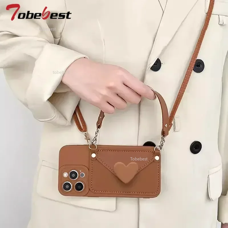 Funda de cuero con correa de mano y cordón cruzado para Xiaomi POCO X7 Pro Redmi Turbo 4 3 - imagen 3