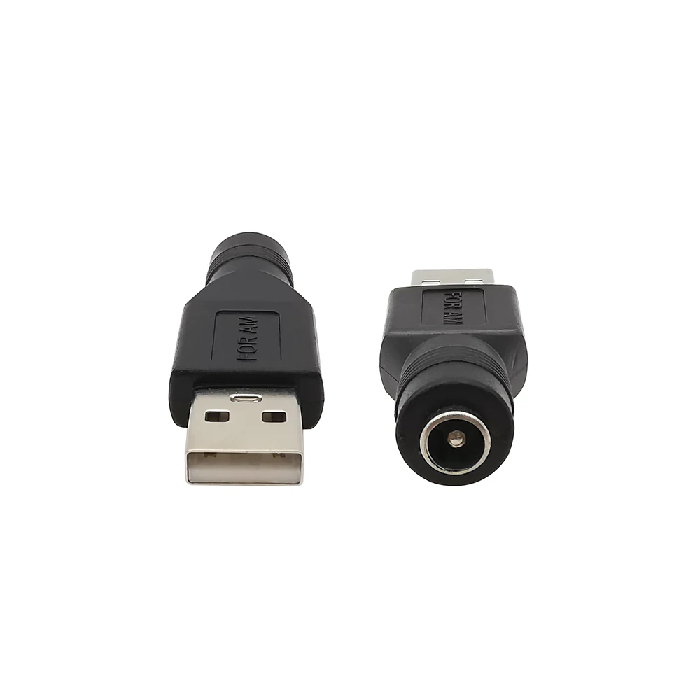 1/2/5 Uds 5V adaptador de enchufes de alimentación DC hembra a USB 2,0 tipo A macho conector de enchufe DC 5,5*2,1mm para ordenador portátil PC DIY - imagen 3