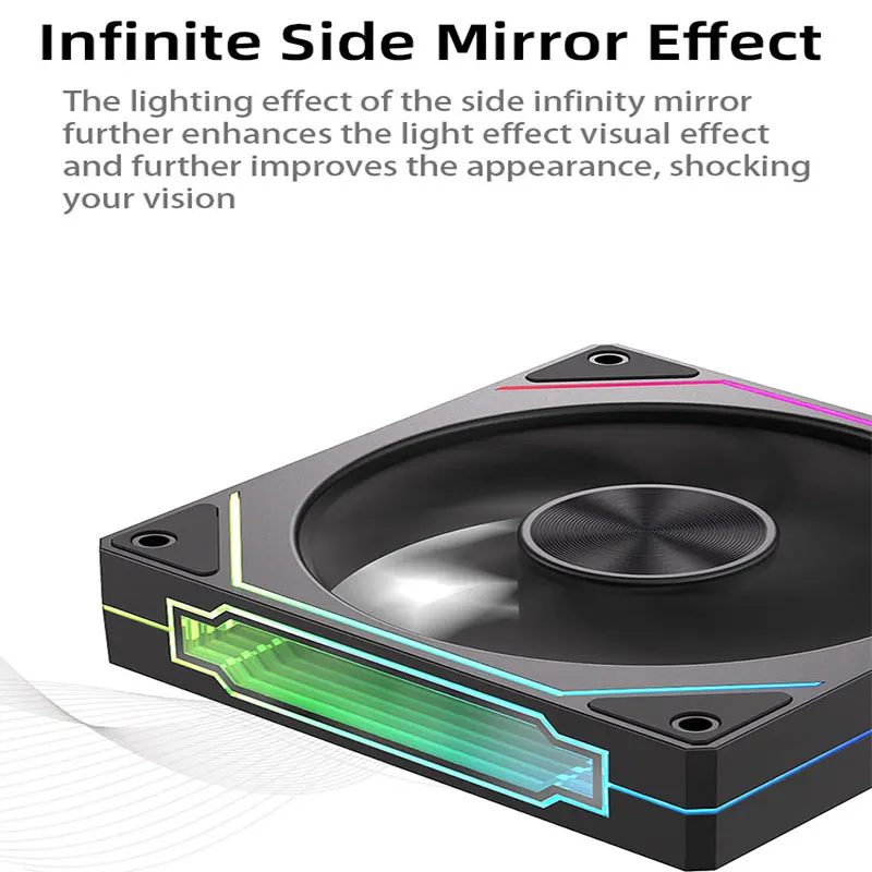 Prism 5 PRO 120mm Ventilador Argb Pc Case Ventiladores 4PIN PWM 5V-3PIN Cpu Enfriador de agua PC Gamer Kit de refrigeración Ventiladores Rgb Ventilador - imagen 5