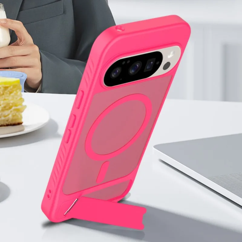 Para Pixel 10 Pro funda con soporte funda magnética PC + funda de Tpu para Google Pixel 9 10 10 Pro - imagen 4