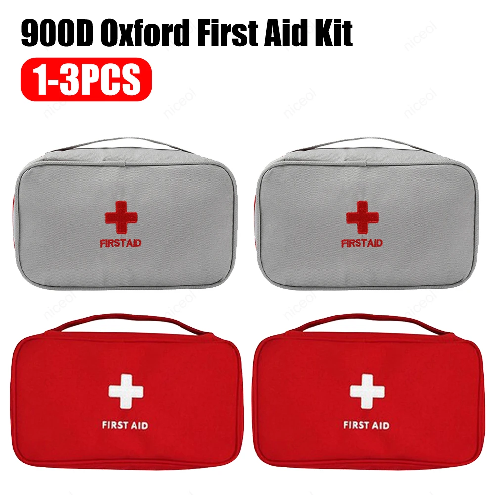 Kit de emergencia médica 900D Oxford, compartimento para prevención de epidemias con asa, impermeable, gran capacidad para viajes de Camping