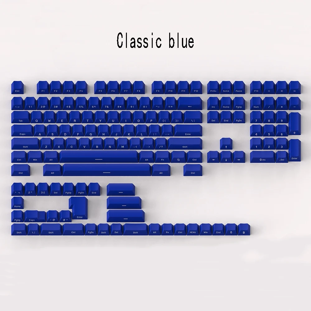 Tecla OEM de hoja grande, altura de cereza, grabado lateral, Material Abs, dos colores opacos, 145 teclas, Compatible con eje transversal - imagen 4