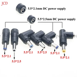 Adaptador de corriente CC 90° 5,5 × 2,1 mm a 5,5 × 2,5 mm