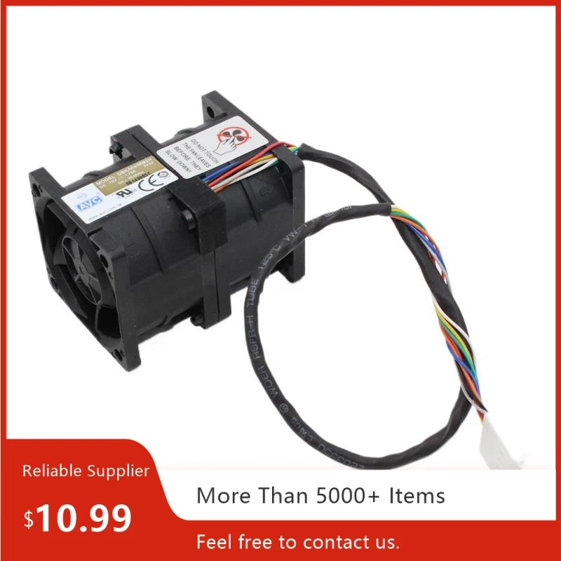 DBKA0456B2H AVC 40 mm x 56 mm Ventilador de enfriamiento de refuerzo de automóvil de alta velocidad 12 V, motor dual, 10000 RPM, flujo de aire sobrealimentado - imagen 2