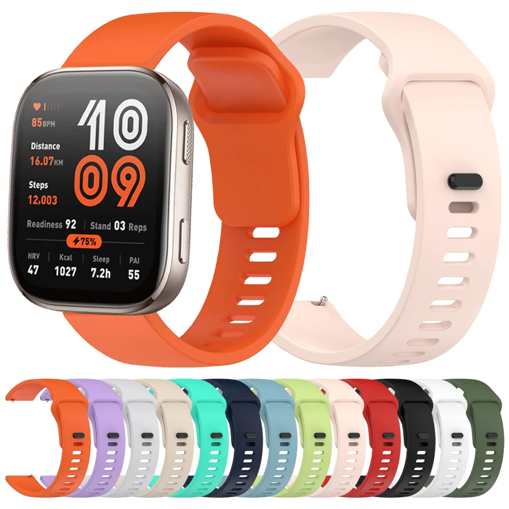 Correa deportiva de 20 a 22mm para Amazfit Bip 6 5, repuesto para reloj Amazfit BALANCE/Active 2/GTS 4 2 mini/GTR 4 3 pulsera de 47mm