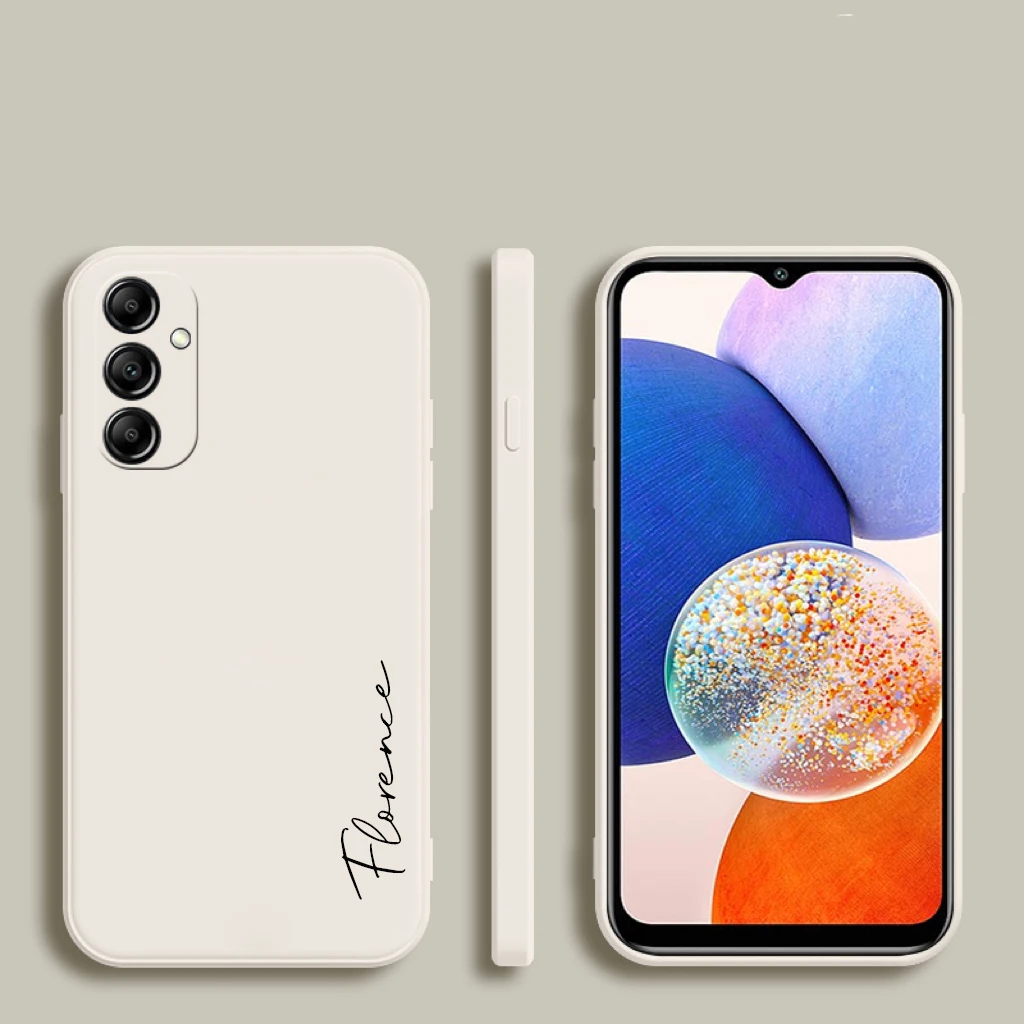 Para Samsung Galaxy A54 5G personalizado nombre iniciales suave silicona líquida DIY funda para Samsung Galaxy A54 5G - imagen 3