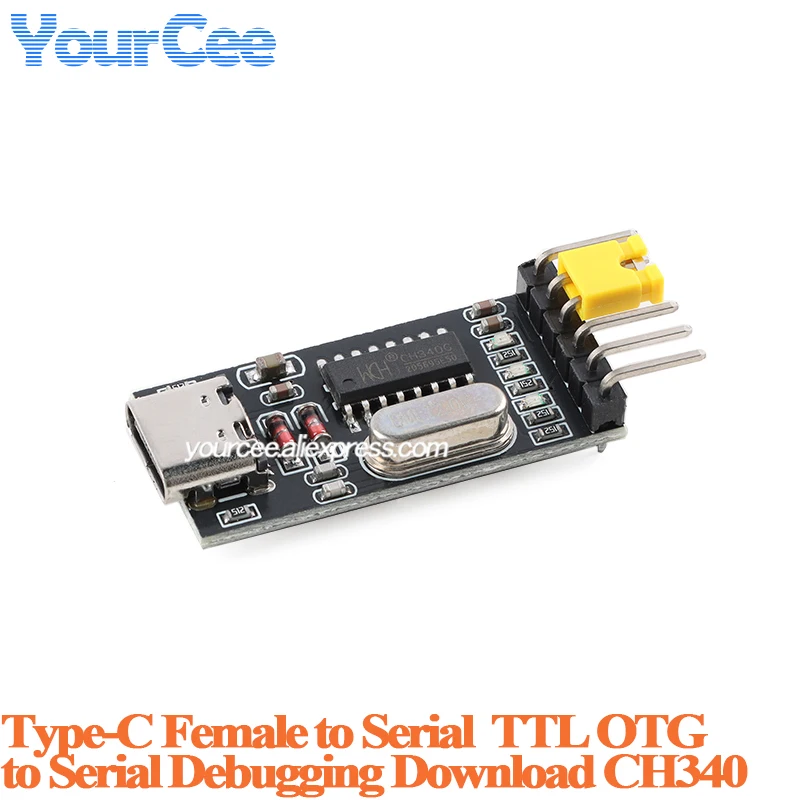 Tipo-C macho/hembra USB OTG a TTL depuración en serie descargar módulo de conversión del convertidor CH340 USB a RS485 versión FT232/CH340 - imagen 5