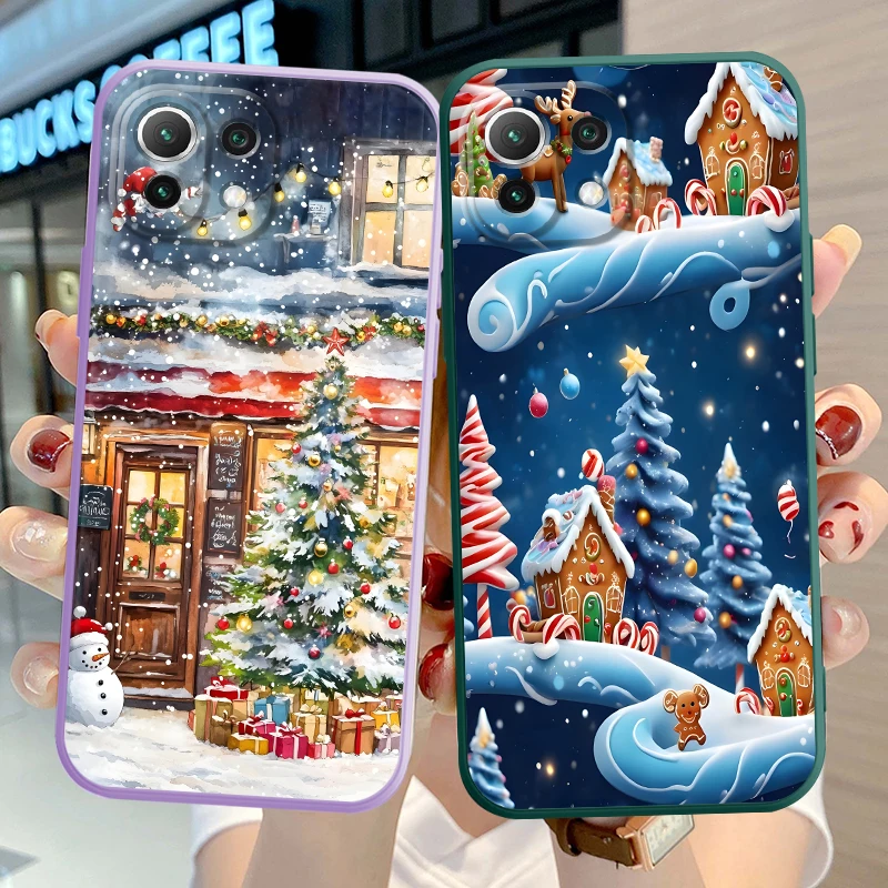 Case for Xiaomi Mi 11 12 Lite 13 10T 11T 12T Pro Soft Cover Christmas Cartoon Candy  - imagen 4