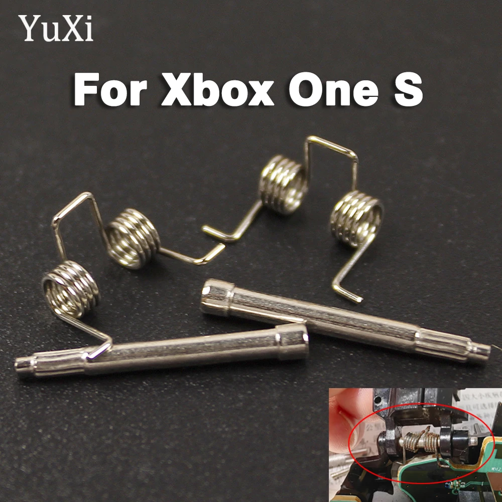 Resortes de soporte de gatillo con rodamiento para Xbox One S RT LT, Control de Gamepad Delgado, accesorios de reparación de repuesto