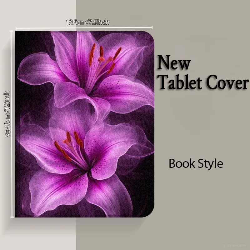 Flor de lirio púrpura para Huawei Honor Tab Magic Pad GT 6 X9 X8A X8 V8 V7 9 8 2 3 13,3 10 Pro pulgadas funda para tableta - imagen 5