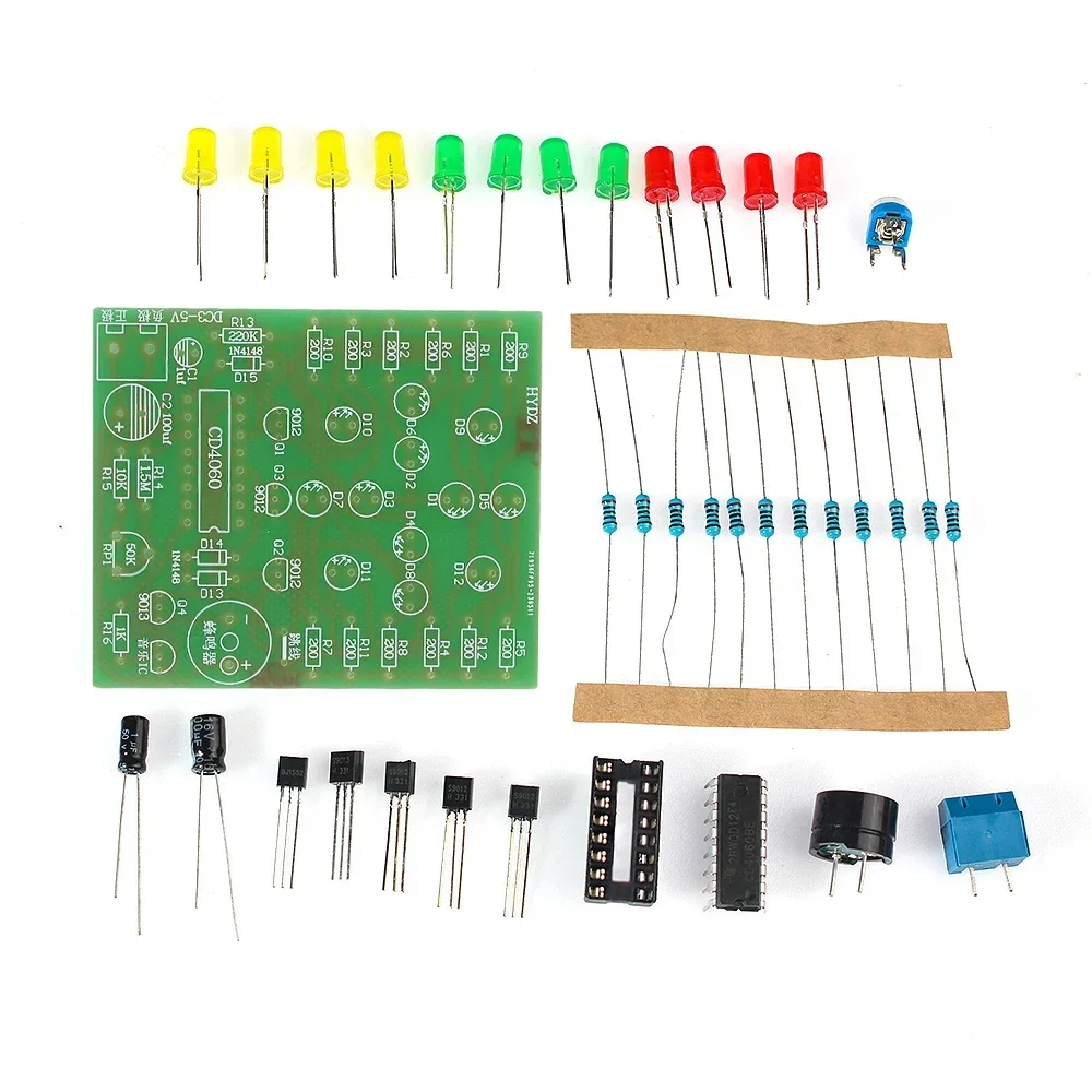 Kit de fabricación de lámparas de ensueño CD4060, 3V-5V, CD4060, fabricación de linternas musicales, lámpara de música Alice, fabricante de entrenamiento, Kit electrónico de laboratorio DIY - imagen 4