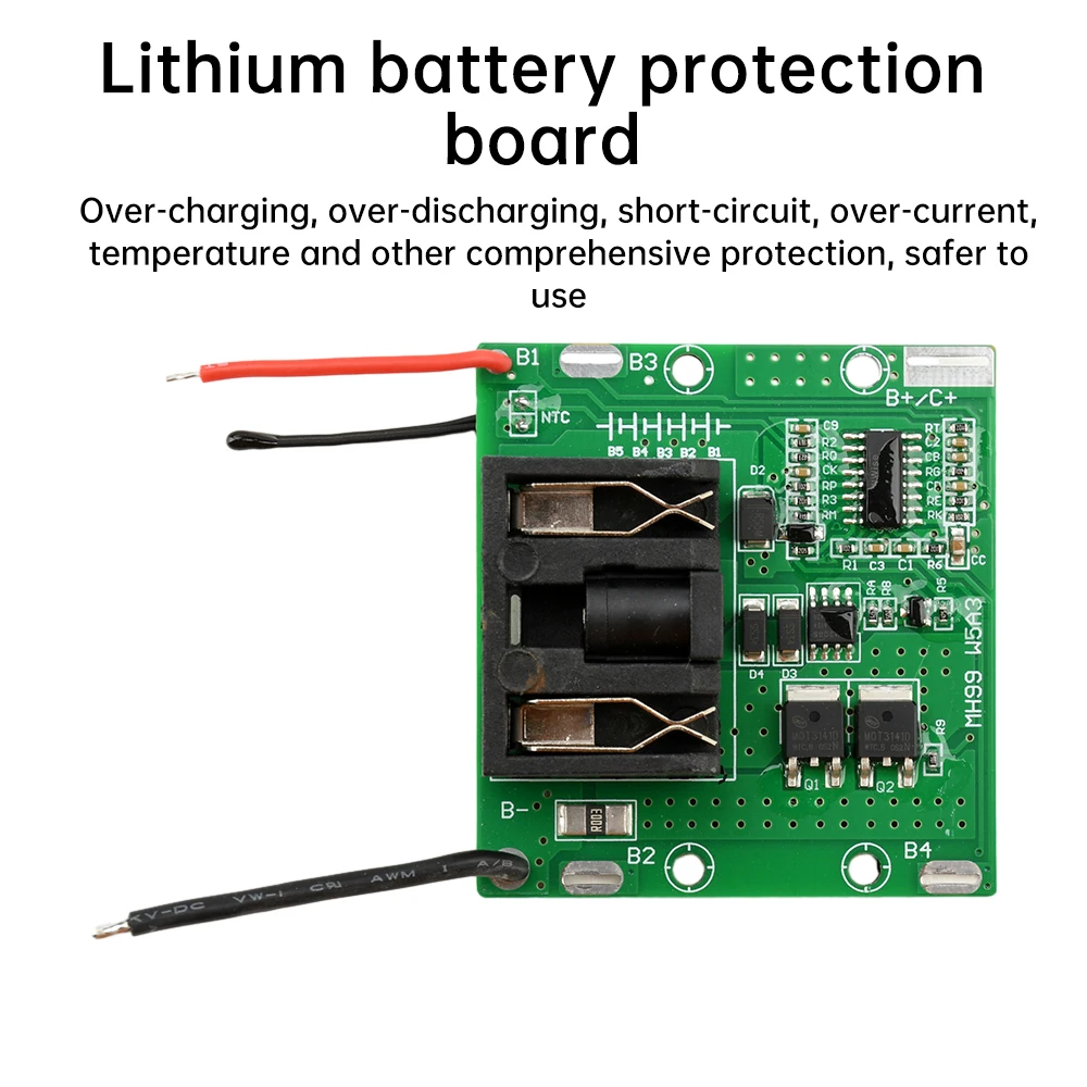Placa de protección de batería de iones de litio BMS 5S 8-20A 21V con protección de temperatura restaura automáticamente después de desconexión de la carga - imagen 5