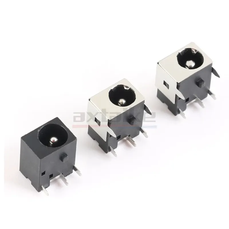10 Uds DC044 DC-044A 5,5 × 2,1mm 5,5 × 2,5mm conectores CC enchufe de Metal conector hembra portátiles toma de corriente cuadrada 5,5*2,1mm 5,5*2,5mm - imagen 5