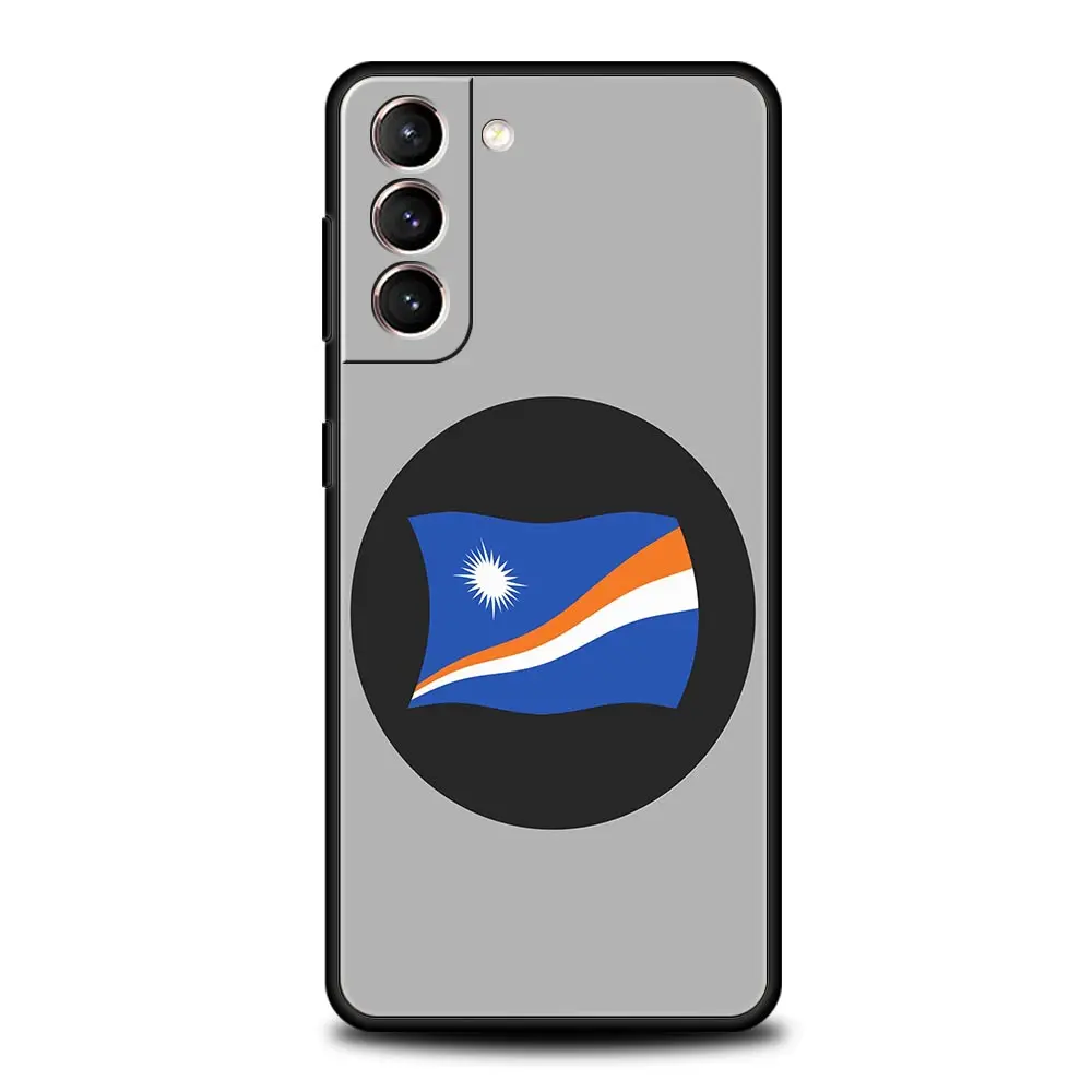 Funda de teléfono con bandera de las Islas Marshall para Samsung Galaxy S25 Edge S24 S23 S22 S20 Ultra S21 FE 5G S10 Plus, funda suave de TPU - imagen 5