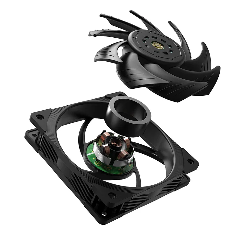 TEUCER-ventilador de caja de ordenador T30, sistema de refrigeración de alto rendimiento, 4 pines, PWM, 120mm, FDB, ventiladores de chasis de escritorio silenciosos, accesorios para PC - imagen 5