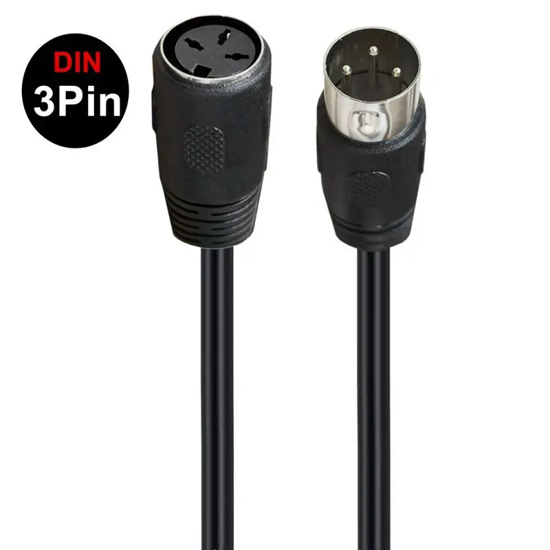 Cobre puro DIN 3 pines grande 3 núcleos macho y hembra Audio y vídeo fuente de alimentación de CA 220V 16A cable de conexión de equipo médico - imagen 5
